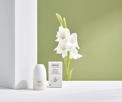 INCIA Natural Whitening Roll-On Deodorant for Dark Underarms 50ml