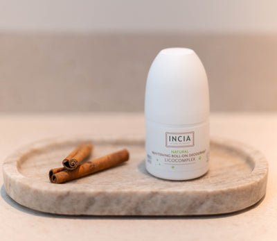 INCIA Natural Whitening Roll-On Deodorant for Dark Underarms 50ml