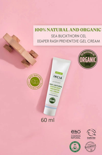INCIA Preventive and Natural Diaper Rash Gel 60ml