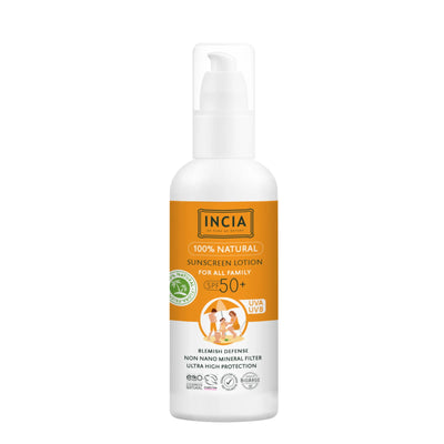 INCIA Natural Sunscreen Lotion for All Family 100ml