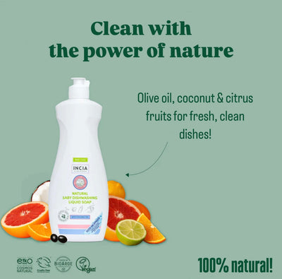 INCIA Natural Dishwashing Soap 500ml