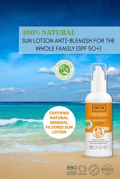 INCIA Natural Sunscreen Lotion for All Family 100ml