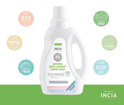 INCIA Natural Baby Laundry Liquid Soap 750ml