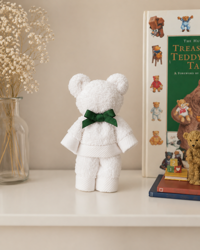 Personalised Baby Towel Bear | 100% Cotton Newborn Gift UK