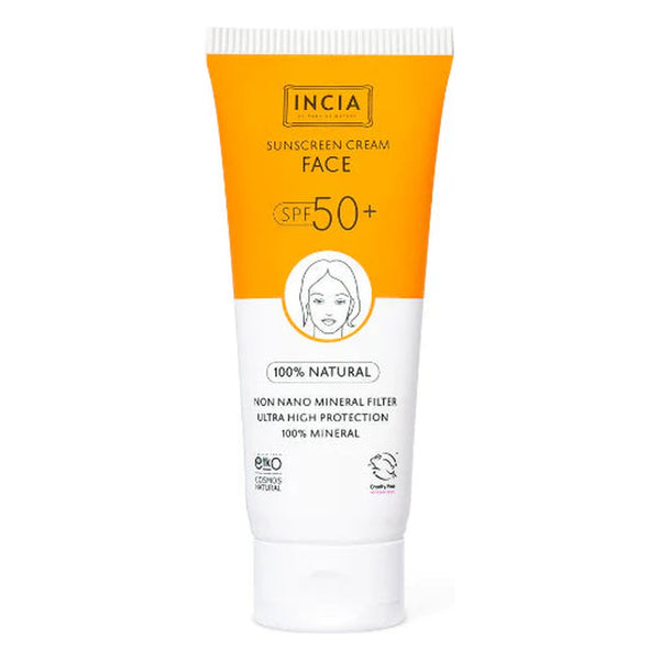 INCIA Natural Sunscreen for Face SPF50 50ml