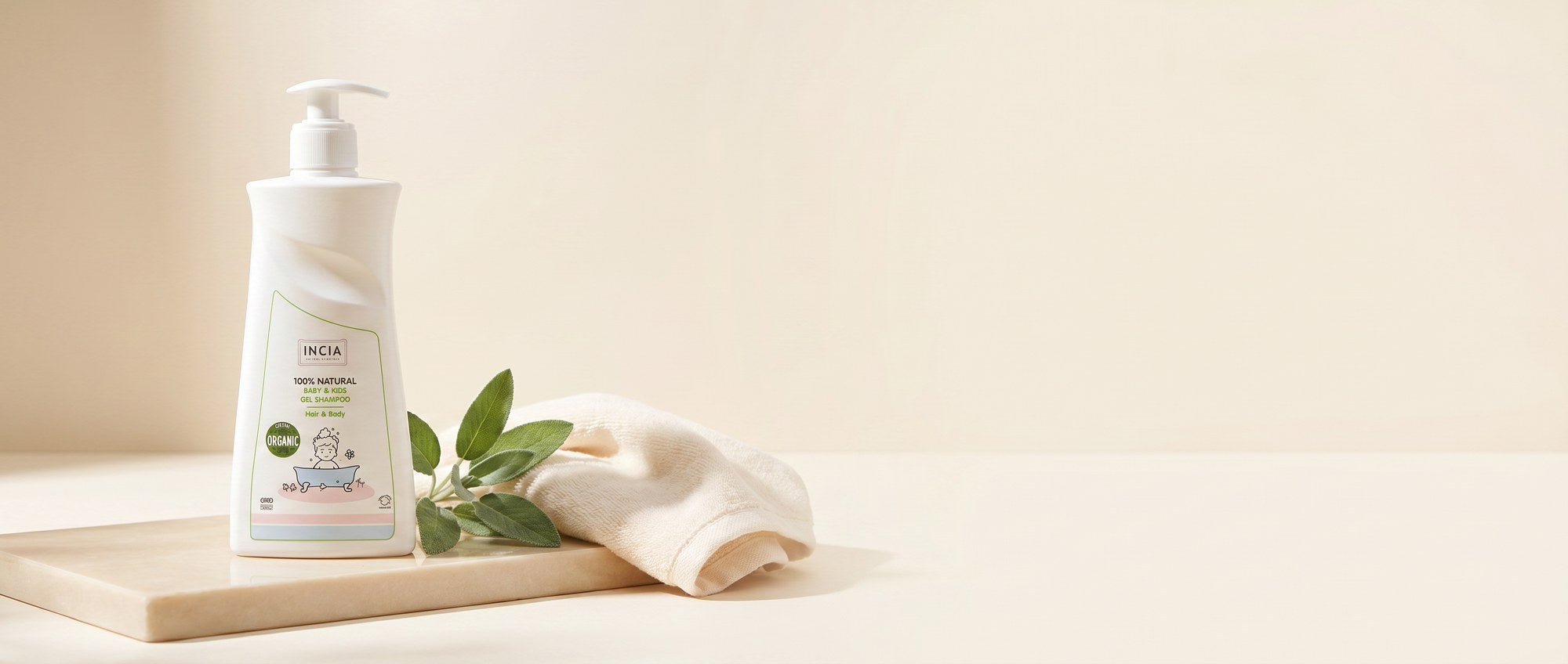 INCIA natural baby & kids shampoo